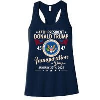 Donald Trump Inauguration Day 2025 47th Women's Racerback Tank