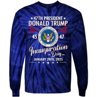 Donald Trump Inauguration Day 2025 47th Tie-Dye Long Sleeve Shirt