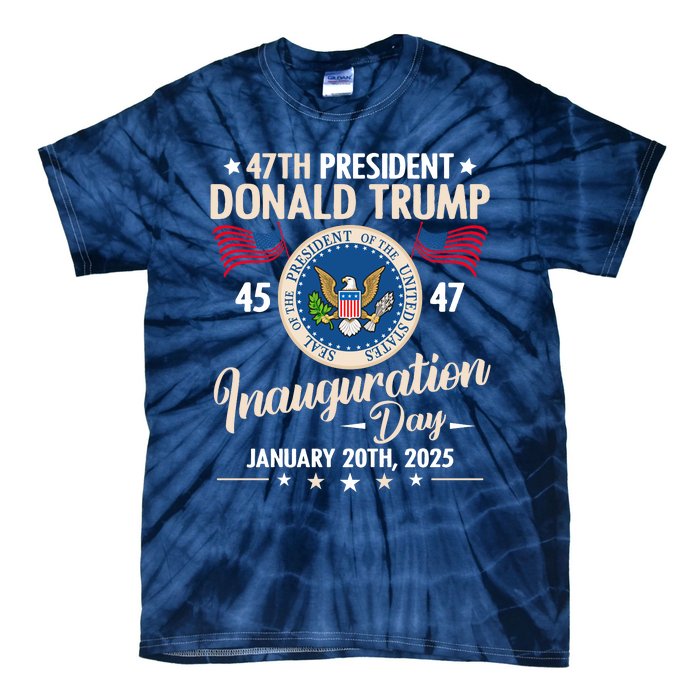 Donald Trump Inauguration Day 2025 47th Tie-Dye T-Shirt