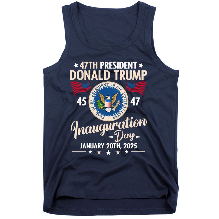 Donald Trump Inauguration Day 2025 47th Tank Top