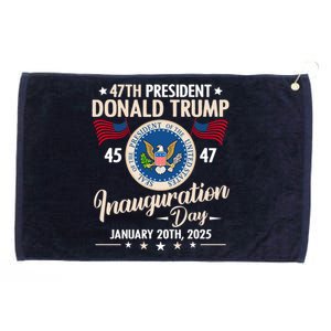 Donald Trump Inauguration Day 2025 47th Grommeted Golf Towel