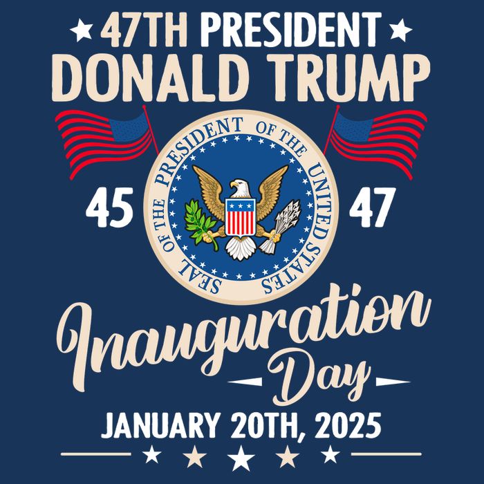 Donald Trump Inauguration Day 2025 47th Ladies Long Sleeve Shirt
