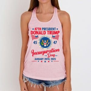 Donald Trump Inauguration Day 2025 47th Women's Knotted Racerback Tank