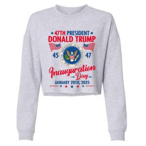 Donald Trump Inauguration Day 2025 47th Cropped Pullover Crew