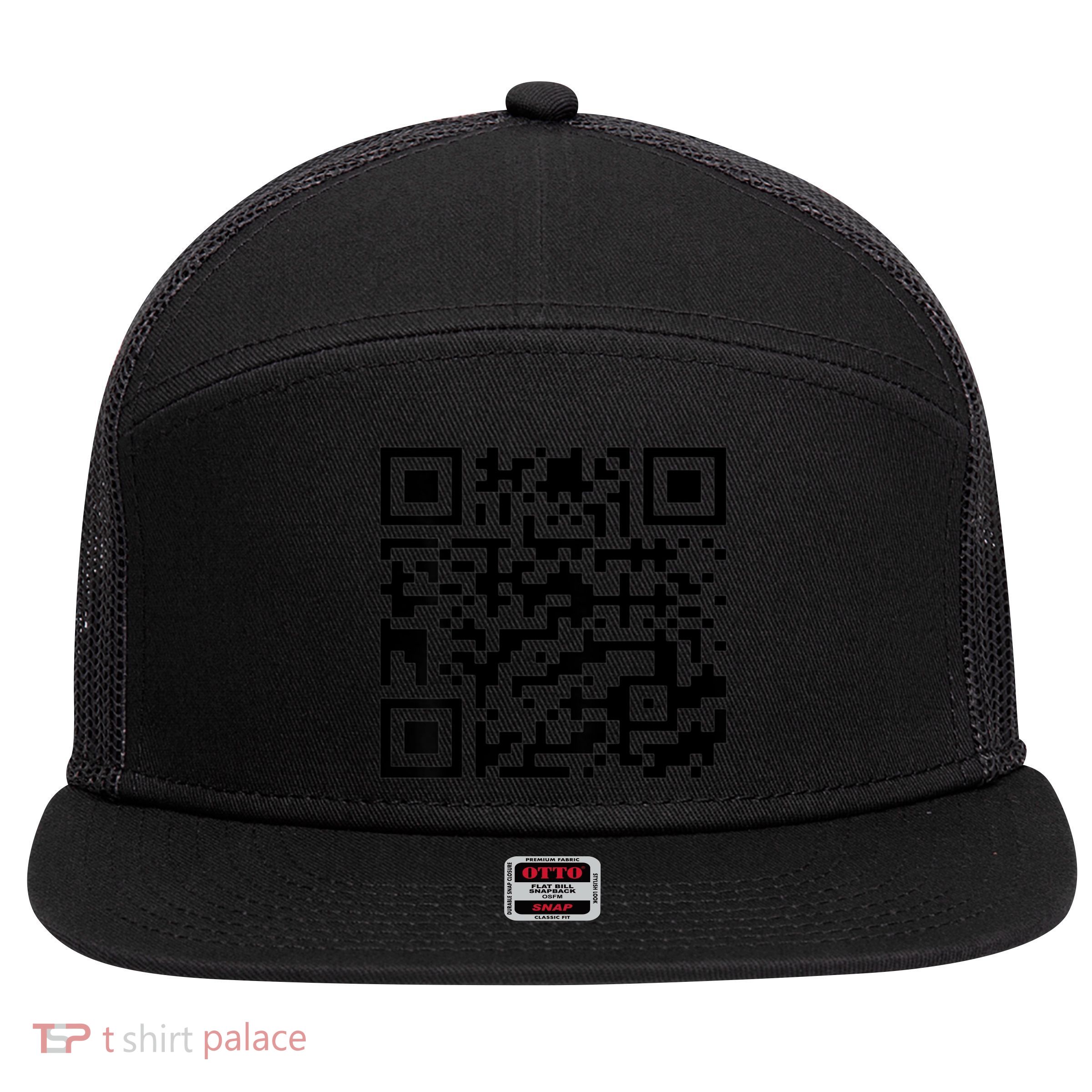 Donald Trump Is Your President Qr Trump 7 Panel Mesh Trucker Snapback Hat