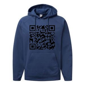 Donald Trump Is Your President Qr Trump Performance Fleece Hoodie