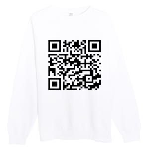 Donald Trump Is Your President Qr Trump Premium Crewneck Sweatshirt