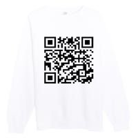 Donald Trump Is Your President Qr Trump Premium Crewneck Sweatshirt