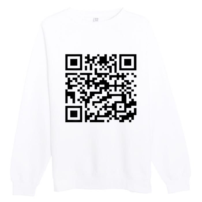 Donald Trump Is Your President Qr Trump Premium Crewneck Sweatshirt