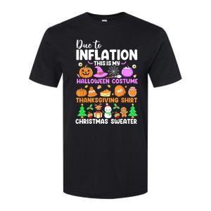 Due To Inflation This Is My Funny Halloween Costume Softstyle CVC T-Shirt