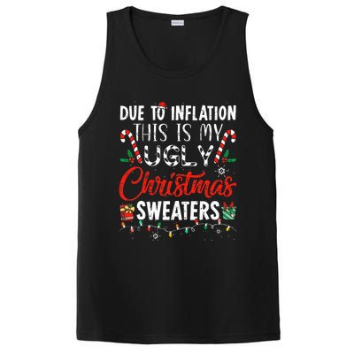 Due To Inflation This Is My Ugly Christmas Sweaters  PosiCharge Competitor Tank