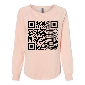 Donald Trump Is Your President Qr Trump Womens California Wash Sweatshirt