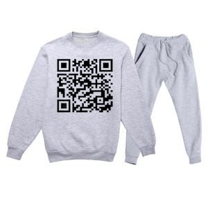 Donald Trump Is Your President Qr Trump Premium Crewneck Sweatsuit Set