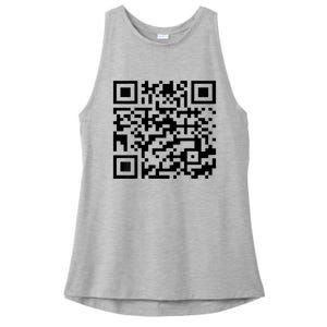 Donald Trump Is Your President Qr Trump Ladies PosiCharge Tri-Blend Wicking Tank