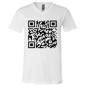 Donald Trump Is Your President Qr Trump V-Neck T-Shirt