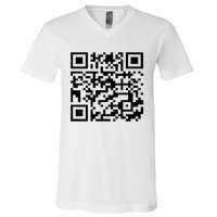 Donald Trump Is Your President Qr Trump V-Neck T-Shirt