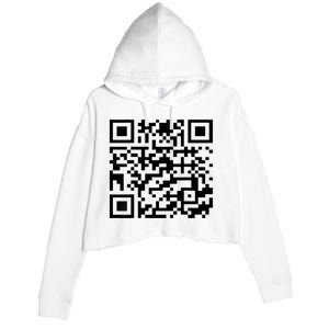 Donald Trump Is Your President Qr Trump Crop Fleece Hoodie