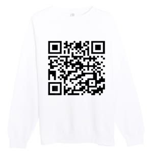 Donald Trump Is Your President Qr Trump Premium Crewneck Sweatshirt