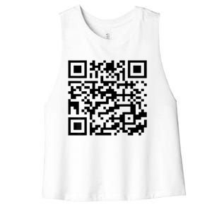 Donald Trump Is Your President Qr Trump Women's Racerback Cropped Tank