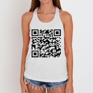 Donald Trump Is Your President Qr Trump Women's Knotted Racerback Tank