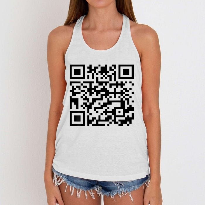 Donald Trump Is Your President Qr Trump Women's Knotted Racerback Tank