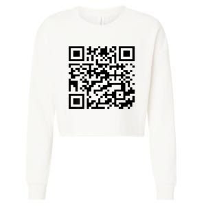 Donald Trump Is Your President Qr Trump Cropped Pullover Crew