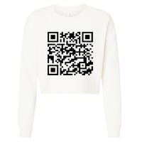 Donald Trump Is Your President Qr Trump Cropped Pullover Crew