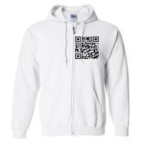 Donald Trump Is Your President Qr Trump Full Zip Hoodie