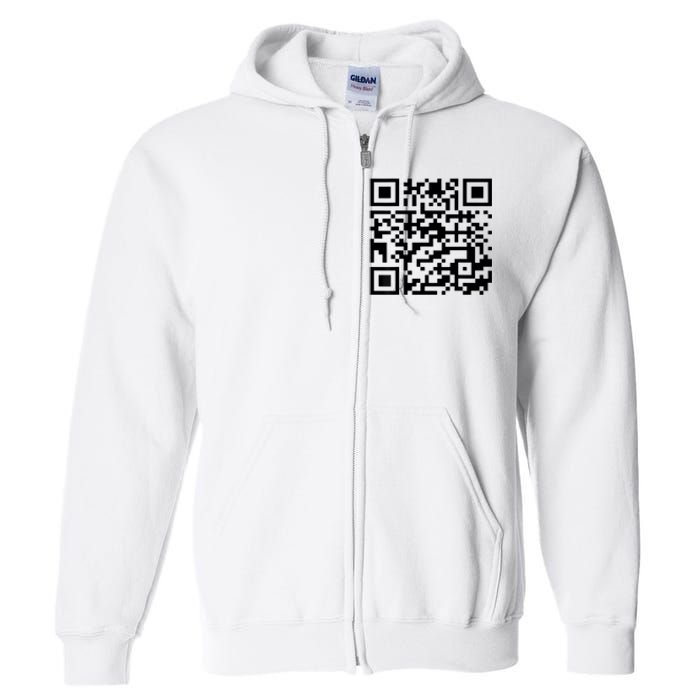 Donald Trump Is Your President Qr Trump Full Zip Hoodie