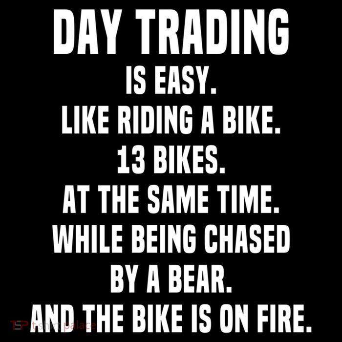 Day Trading Is Easy Funny Day Trader Stock Market Gift Flexfit Unipanel Trucker Cap