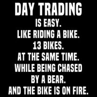 Day Trading Is Easy Funny Day Trader Stock Market Gift Impact Tech Backpack