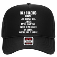 Day Trading Is Easy Funny Day Trader Stock Market Gift Hat