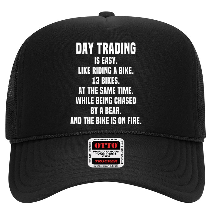 Day Trading Is Easy Funny Day Trader Stock Market Gift Hat