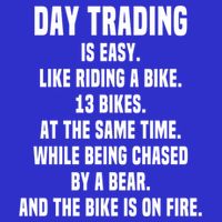 Day Trading Is Easy Funny Day Trader Stock Market Gift 16 in Basic Backpack
