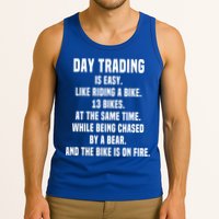 Day Trading Is Easy Funny Day Trader Stock Market Gift Tank Top