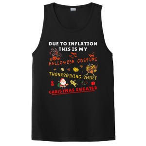 Due To Inflation This Is My Funny Halloween Christmas PosiCharge Competitor Tank