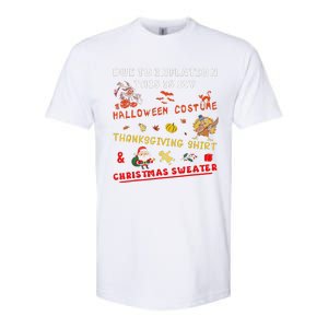 Due To Inflation This Is My Funny Halloween Christmas Softstyle CVC T-Shirt