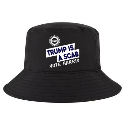 Donald Trump Is A Scab Vote Harris Anti Trump We Are Not Going Back Cool Comfort Performance Bucket Hat