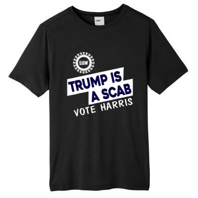 Donald Trump Is A Scab Vote Harris Anti Trump We Are Not Going Back Tall Fusion ChromaSoft Performance T-Shirt