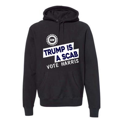 Donald Trump Is A Scab Vote Harris Anti Trump We Are Not Going Back Premium Hoodie