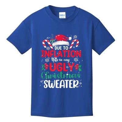 Due To Inflation This Is My Ugly Christmas Pajamas Gift Kids T-Shirt