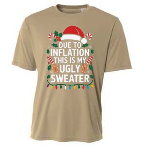 Due To Inflation This Is My Ugly Sweater For Christmas Cooling Performance Crew T-Shirt