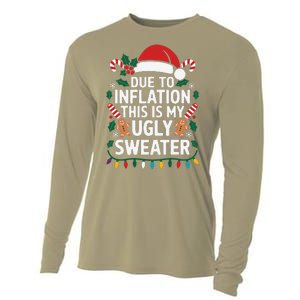 Due To Inflation This Is My Ugly Sweater For Christmas Cooling Performance Long Sleeve Crew