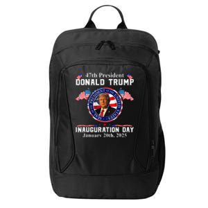 Donald Trump Inauguration Day 2025 47th Usa President City Backpack