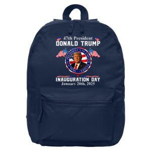 Donald Trump Inauguration Day 2025 47th Usa President 16 in Basic Backpack