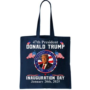 Donald Trump Inauguration Day 2025 47th Usa President Tote Bag