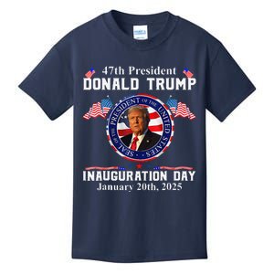 Donald Trump Inauguration Day 2025 47th Usa President Kids T-Shirt