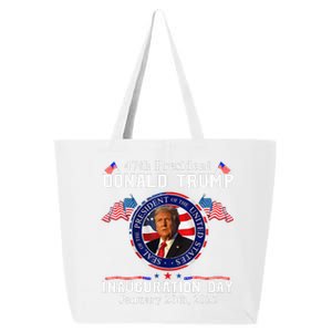 Donald Trump Inauguration Day 2025 47th Usa President 25L Jumbo Tote