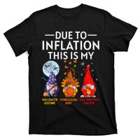 Due To Inflation This Is My Funny Gnomes Halloween Costume T-Shirt