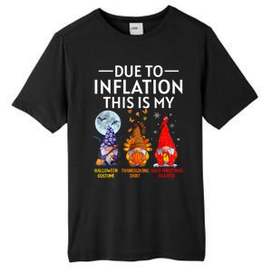 Due To Inflation This Is My Funny Gnomes Halloween Costume Tall Fusion ChromaSoft Performance T-Shirt